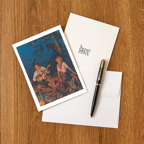 COWBOY AND COWGIRL POSTCARD